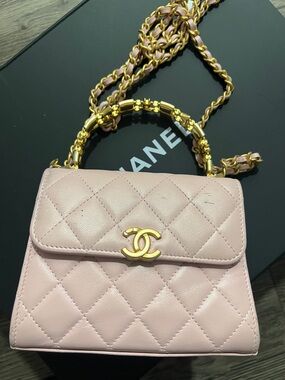 Chanel mini top handle bag